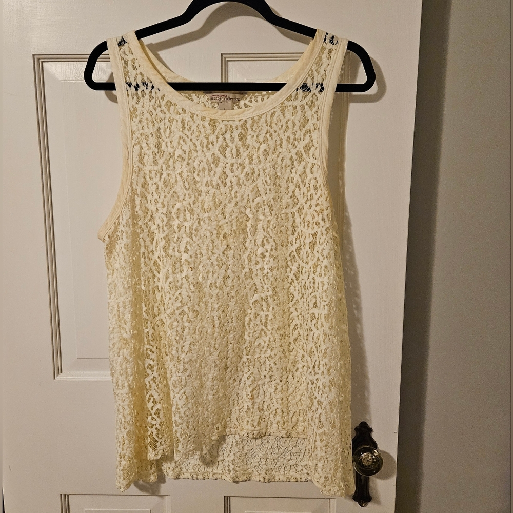 Banana Republic Lace Open-knit Top